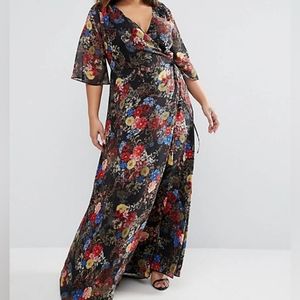 NWT Koko (ASOS) Maxi Dress in Dark Floral
